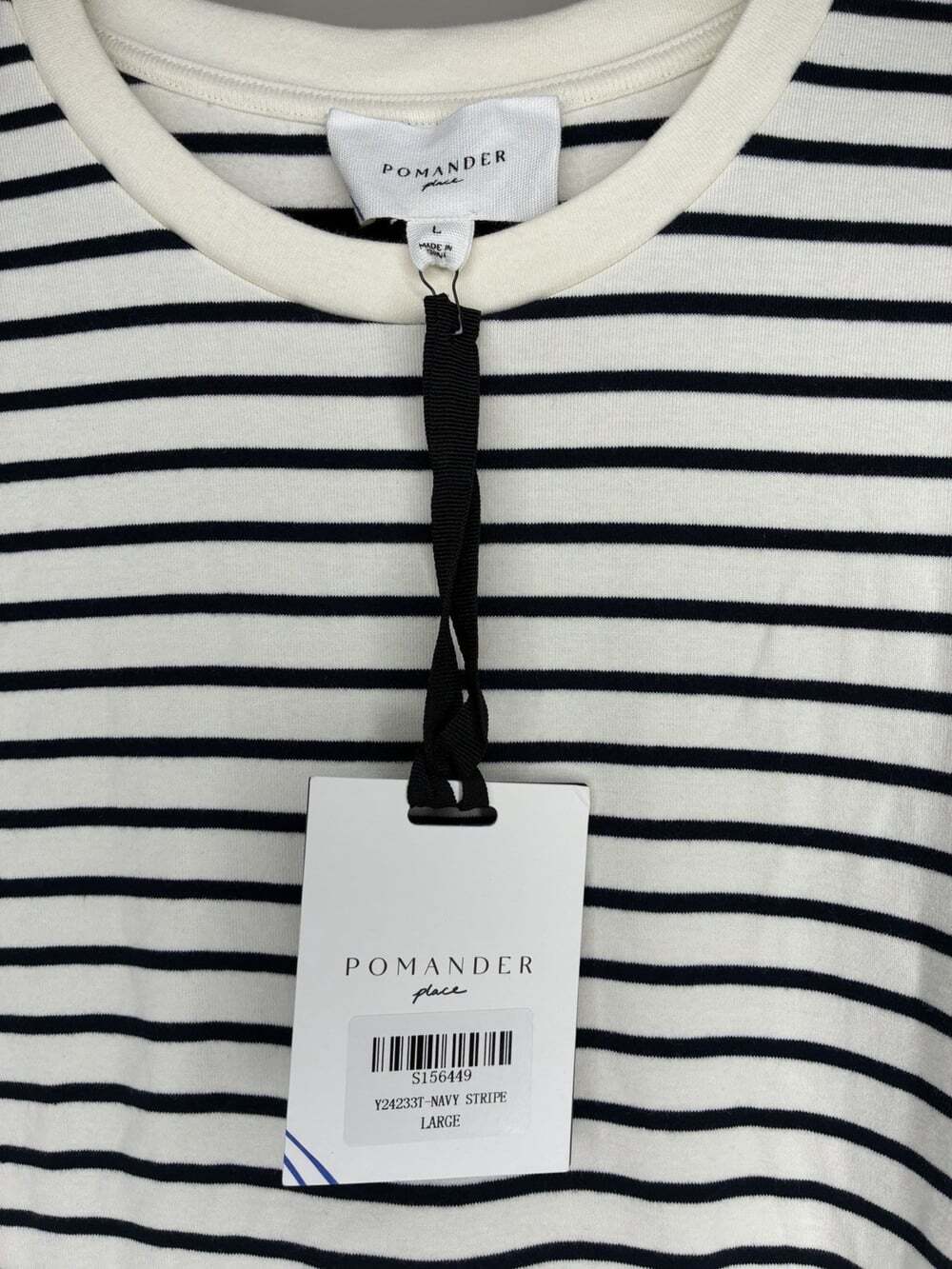 Pomander Place NWT Navy Stripe Sleeveless Gio Maxi Dress Size Large Tuckernuck - Picture 6 of 9